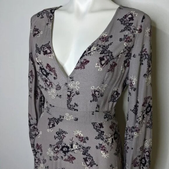 ASTR floral long sleeve midi dress - M - Picture 5 of 10
